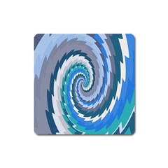 Psycho Hole Chevron Wave Seamless Square Magnet by Mariart