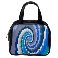 Psycho Hole Chevron Wave Seamless Classic Handbags (one Side) by Mariart