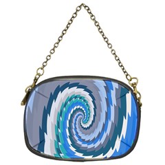 Psycho Hole Chevron Wave Seamless Chain Purses (one Side)  by Mariart