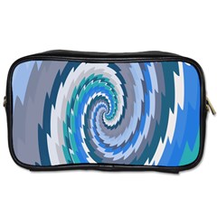 Psycho Hole Chevron Wave Seamless Toiletries Bags 2-side by Mariart