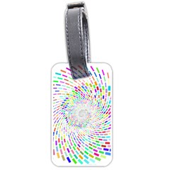 Prismatic Abstract Rainbow Luggage Tags (one Side) 