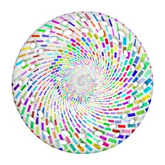 Prismatic Abstract Rainbow Ornament (round Filigree) by Mariart
