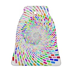 Prismatic Abstract Rainbow Bell Ornament (two Sides) by Mariart