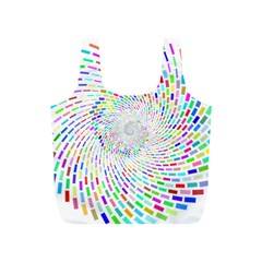 Prismatic Abstract Rainbow Full Print Recycle Bags (s) 