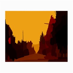 Road Trees Stop Light Richmond Ace Small Glasses Cloth by Mariart
