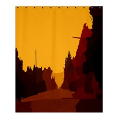 Road Trees Stop Light Richmond Ace Shower Curtain 60  X 72  (medium)  by Mariart