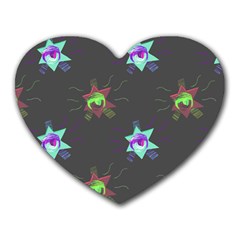 Random Doodle Pattern Star Heart Mousepads