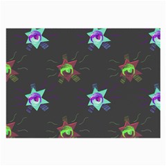 Random Doodle Pattern Star Large Glasses Cloth (2-side)