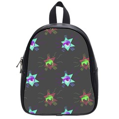 Random Doodle Pattern Star School Bag (small)