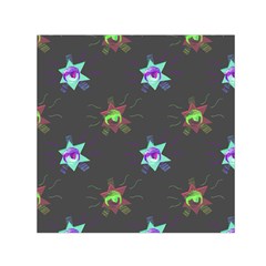 Random Doodle Pattern Star Small Satin Scarf (square) by Mariart