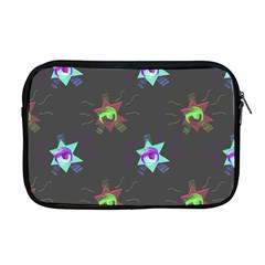 Random Doodle Pattern Star Apple Macbook Pro 17  Zipper Case