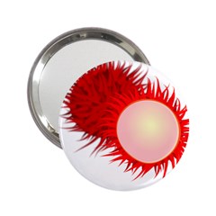 Rambutan Fruit Red Sweet 2 25  Handbag Mirrors by Mariart