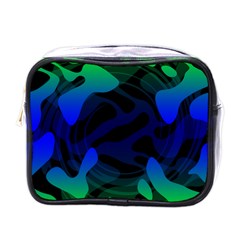 Spectrum Sputnik Space Blue Green Mini Toiletries Bags