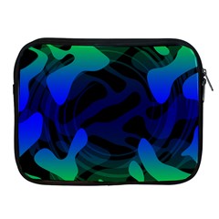 Spectrum Sputnik Space Blue Green Apple Ipad 2/3/4 Zipper Cases