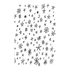 Star Doodle Shower Curtain 48  X 72  (small) 