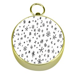 Star Doodle Gold Compasses