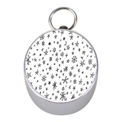 Star Doodle Mini Silver Compasses