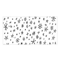 Star Doodle Satin Shawl