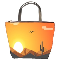 Sunset Natural Sky Bucket Bags