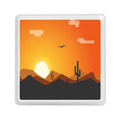 Sunset Natural Sky Memory Card Reader (square)  by Mariart