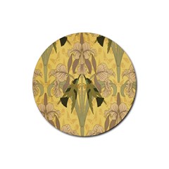 Art Nouveau Rubber Coaster (round)  by NouveauDesign