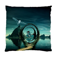 Cute Fairy Dancing On The Moon Standard Cushion Case (two Sides) by FantasyWorld7