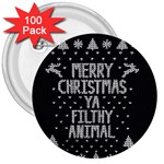 Ugly Christmas Sweater 3  Buttons (100 pack)  Front