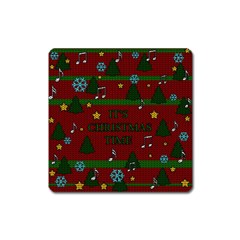 Ugly Christmas Sweater Square Magnet