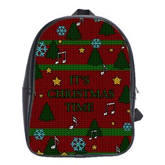 Ugly Christmas Sweater School Bag (XL)