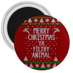 Ugly Christmas Sweater 3  Magnets by Valentinaart