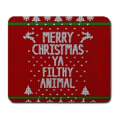 Ugly Christmas Sweater Large Mousepads by Valentinaart