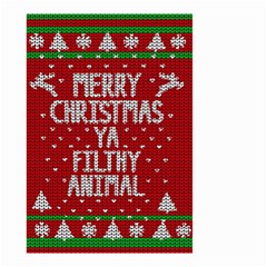 Ugly Christmas Sweater Small Garden Flag (two Sides) by Valentinaart