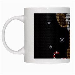 Christmas Giraffe  White Mugs