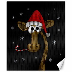 Christmas Giraffe  Canvas 20  x 24  