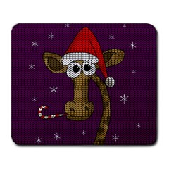 Christmas Giraffe  Large Mousepads by Valentinaart