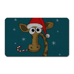 Christmas Giraffe  Magnet (rectangular) by Valentinaart