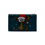 Christmas Giraffe  Cosmetic Bag (Small)  Back