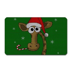 Christmas Giraffe  Magnet (rectangular) by Valentinaart