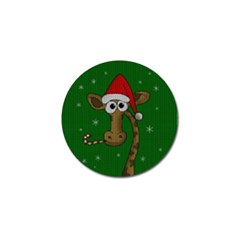 Christmas Giraffe  Golf Ball Marker (4 Pack) by Valentinaart