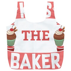 Kiss The Baker Full Print Recycle Bags (l)  by BakersandArtists