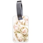 Pastel Roses Antique Vintage Luggage Tags (Two Sides) Back