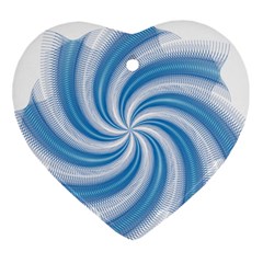 Prismatic Hole Blue Ornament (heart)