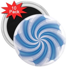 Prismatic Hole Blue 3  Magnets (10 Pack) 