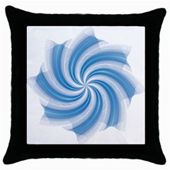 Prismatic Hole Blue Throw Pillow Case (black) by Mariart