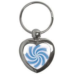 Prismatic Hole Blue Key Chains (heart) 