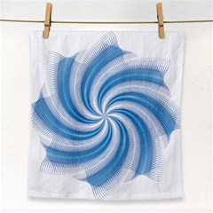 Prismatic Hole Blue Face Towel by Mariart