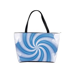 Prismatic Hole Blue Shoulder Handbags