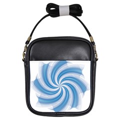 Prismatic Hole Blue Girls Sling Bags by Mariart