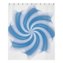 Prismatic Hole Blue Shower Curtain 60  X 72  (medium) 