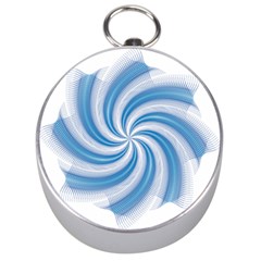 Prismatic Hole Blue Silver Compasses by Mariart